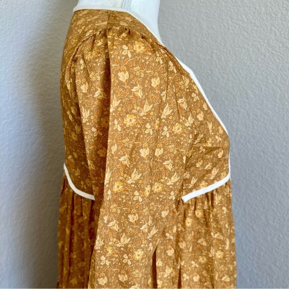 Christy Dawn The Paloma Dress in Biscotti Cosmos Floral Size Small - Picture 9 of 14